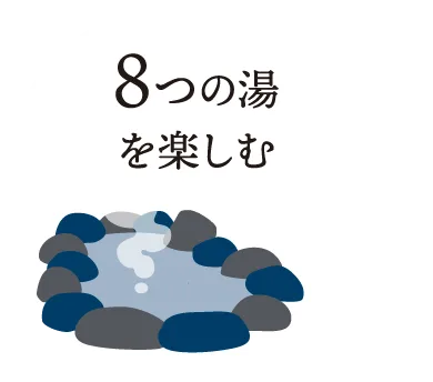 8つの湯を楽しむ